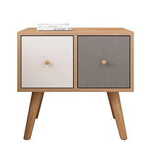 DGHJK Mobili per la casa, Comodino da Comodino con Armadio a 2 cassetti in Stile Mid-Century , 19,2 '' e Tempi; 15,7 '' e Tempi; 18,5 ''