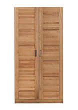 Möbel-Store24 Armadio con ante in legno di faggio massiccio oliato naturale, 2 ante