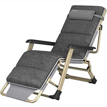 XLYYHZ Poltrona Pieghevole Zero Gravity, Poltrona reclinabile Pieghevole con Spessi Cuscinetti di Cotone e poggiatesta, Adatta per Sedia da Interno Siesta Chair Outdoor Terrace Garden Lounge Chair