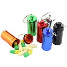 BGSFF Portapillole da Viaggio 1pc Custodia Impermeabile per portapillole Contenitore Capsula per Bottiglia Portachiavi Viaggio per Esterni Sigillo Portatile Portapillole Portapillole (Co
