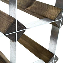 Portabottiglie in legno tradizionale – frassino nero (2 x 4 fori [12 bottiglie])