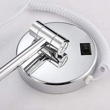 Specchio Specchi per Il Trucco 10x Montaggio a Parete a Parete 2-Face Ingrandimento Dimensioni Dimellente LED Light Vanity Bagno Bagno 360 ° Girevole