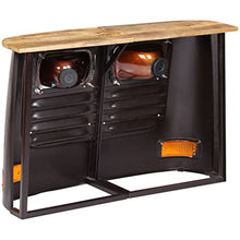 vidaXL Legno Massello di Mango Credenza Camion Grigio Scuro Armadietto Madia