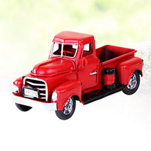 STOBOK Camion Rosso Veicolo Modello di Auto Regalo di Auto d'Epoca di Natale Regalo per Bambini Giocattolo Decorazione di Festa