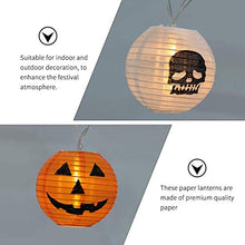 ARTFFEL Vola Halloween luci della Stringa LED Lanterna di Carta Spider Skull Zucca Bat Rotonda di Carta Cinese Lanterne Luce for la Decorazione Halloween Party .Compleanno