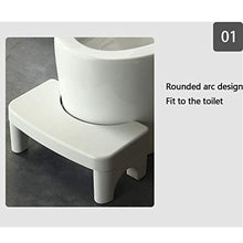 LZL Sgabello WC Sgabello Toilette vasino vasto Vaso Sgabello di aiuti Squat Sgabello adeguato Postura igienica per la Salute Vasino Tozzo (Color : White, Dimensione : Conventional)