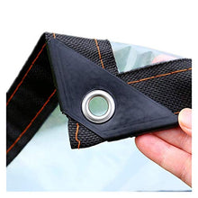 DPLLM Telone Telo Copertura Antipioggia, Trasparente Occhiello in Metallo Tenda da Sole Resistente A Doppia Faccia Isolamento PE Teli Impermeabile for Piante, Serra, plastica, Trasparente