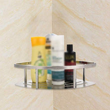 CHHD Mensola Doccia angolare, Vassoio Doccia in Acciaio Inox Piatto Doccia scavo a Parete Bagno Doccia cestello angolare Doccia Gel mensola portaoggetti Organizer per Cucina Bagno docci