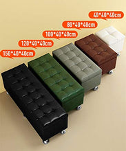 150 x 40 x 40 cm, grande sgabello per il cambio delle scarpe, per il centro commerciale di alta qualità, per il soggiorno, il divano, lo sgabello, la panchina (colore: marrone, dimensioni: medio)