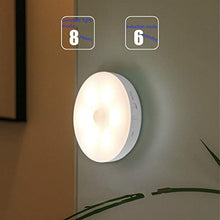 Luce notturna con rilevatore di movimento,lampada da parete ricaricabile USB,luce a LED intelligente per armadio Per camera da letto,armadio,corridoio,Cucina,Scale,Garage ecc.(Luce calda,6 pezzi)