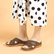 Sandali Donna Sandali Zeppa Scarpe Passeggio Spiaggia, Sandali Donna Sexy Tacco Zeppa Sandali Punta Aperta Retro, Moda Comode Morbido Antiscivolo Ciabatte Casa Infradito,B,40