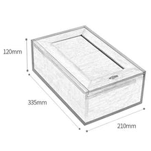 ChangDe-- Cigar Box, Legno di Cedro Cigar Box Humidor portasigarette Unpainted alcoholized Scatola può Contenere 50 (Size : 21x33.5x12cm)