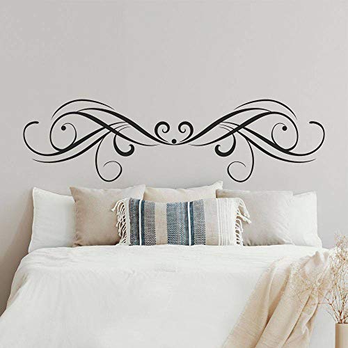 Adesivi per testiera del letto, T-MK359, 38 x 140 cm, colore: Nero