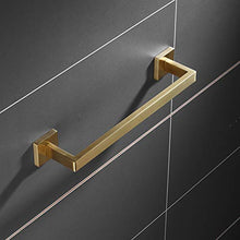 Portasciugamani da parete color oro spazzolato porta asciugamani (40 cm).