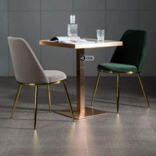XHCP Sgabello Alto Un Set di 2 sedie da Pranzo in Tessuto, Sedia da Pranzo in Ferro Dorato, Sedia Imbottita in Pelle Scamosciata Casual e Una Cucina, Bar, Sedia da Tavolo, Sedia Laterale (Rosa, g