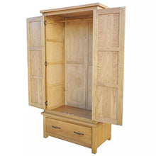 Tidyard Armadio stoccaggio Versatile Anche con 1 Cassetto in Legno di Quercia 90x52x183 cm