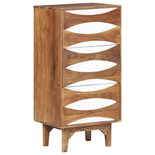 vidaXL Cassettiera 43,5x35x90 cm in Legno Massello di Acacia