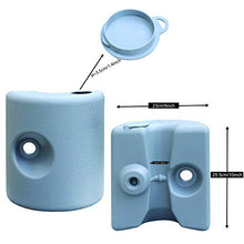 ABCCANOPY - Set di 4 piedini per gazebo, riempibili con acqua/sabbia, pesi per gazebo, tende da giardino, tende da festa, grigio