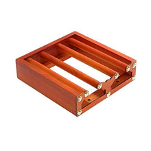 GZA Supporto di Tazza Famiglia Rovesciata Porta Bicchiere di Vino Stile Europeo Appeso Bicchiere di Vino Rack Semplice in Legno Massello Marrone Portabicchieri (Size : 24 * 25cm)