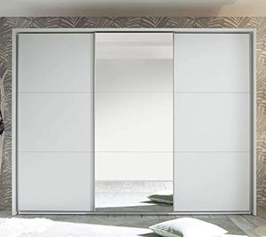 AVANTI TRENDSTORE - Marvin - Passepartout per l'armadio Marvin, in Legno Laminato di Colore Bianco, Dimensioni Lap 280x215x17 cm