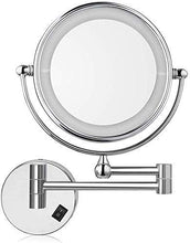 HGXC Specchio per Il Trucco per la Superficie Girevole dell'hotel Vanity Two con specchietti ingrandenti 10X con Finitura cromata