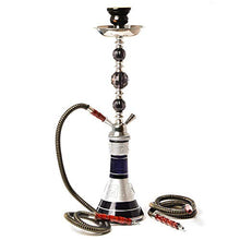 SJZJ Tabacco Narghile, Narghilè di Vetro Tubo di Narghilè Chicha Narguile Completo Nargile Waterpijp con Sheesha Ciotola di Ceramica Tenaglie di Carbone (B)
