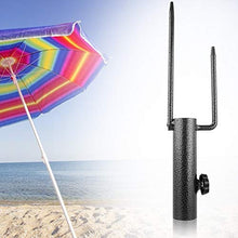 Semiter 【Festa della Mamma】 Base per ombrellone Portatile, Ancoraggio per ombrellone Porta ombrellone da Spiaggia Supporto per Vite Sabbia Canna da Pesca all'aperto