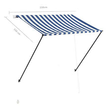Goliraya Tenda da Sole da Parete Retrattile Manuale Luce LED,Tenda da Sole a Muro,Tenda da Sole Giardino,Tenda da Sole da Terrazzo,Tenda da Sole da Balcone 100x150/150x150/200x150/300x150/400x150 cm