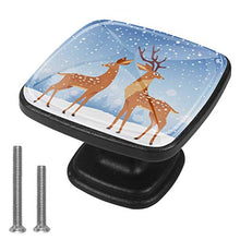 Cartoon fata cervo Pomelli per Porta Set di 4 Pomelli per Mobili Manopole per Cassetti Cucina Armadio Vetro