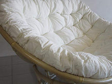 fantasie d oriente Poltrona PAPASAN Divano 2 POSTI Rattan Naturale con Cuscino E Cinghie CM 170X105X87 H Vimini con Cuscino E Cinghie PAPASAN Salotto