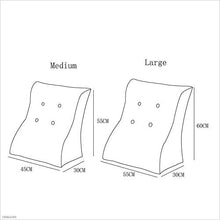 LF - Letto multifunzione ispessito e rialzato con supporto triangolare grande schienale (colore : giallo, Dimensioni: Large)