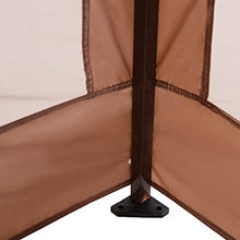 Outsunny Gazebo da Giardino con Zanzariera Impermeabile Richiudibile Telo in Tessuto di Poliestere 325×325cm