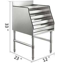 VEVOR Portabottiglie Liquori 5 Ripiani, Porta Bottiglie Vino Cinque Livelli in Acciaio Inossidabile, Portabottiglie per Liquori (30x58x82,5cm)