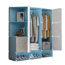 ZWYSL Appendiabiti Portatile Cabinet in Plastica di Alta qualità Montare Il Panno Appeso Camera da Letto Armadio di Stoccaggio Scatola Portaoggetti in Plastica (Size : 7 Doors)