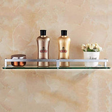 AINIYF Bagno Bagno Doccia Mensola Organizzatore Parete Punch Libero Vetro temperato di Alluminio dello Spazio Nail-Colla Libera WC 1 Tier, 6 Formati
