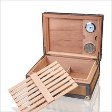 NIHAOA Accessori del Sigaro Corrosione Cigar Humidor Cedar Legno Sigaro Organizzatore Epoca Sigaro Scatola di sigari capacità Circa Il 50 Buon apporto di umidità