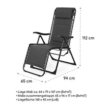 blumfeldt California Dreaming - Lettino Prendisole, Imbottitura 4 cm, Schienale Regolabile, Struttura in Acciaio, Cuscino Rimovibile e Regolabile, Sistema PureRelaxation, Ergonomico, Grigio