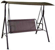 giordano shop Dondolo 3 Posti da Giardino 170x120x150 cm in Metallo Kentucky Marrone