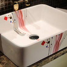 Rettangolare Jingdezhen Bagno lavandino in ceramica lavabo Lavabo da appoggio in porcellana Lavandino da bagno bagno lavandino vanità