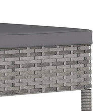 FAMIROSA Sedie da Pranzo per Giardino 4 pz in Polyrattan Grigio-5109