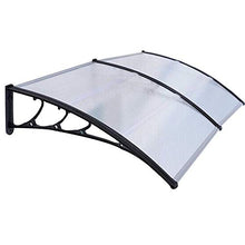 LINGZE Tettoia per Porta Patio Esterno Anteriore Finestra Posteriore Neve Pioggia Portico Ombra Tenda da Sole Riparo Copertura Protettiva per Tetto （Dimensioni: 80 x 200 cm