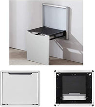 4cm Ultra sottile Sedia da parete invisibile Pieghevole Sgabello da bagno Sgabello Damping Sedia da parete a soffitto in acciaio a freddo Sgabello che cambia sgabello adatto per portico / camera da le