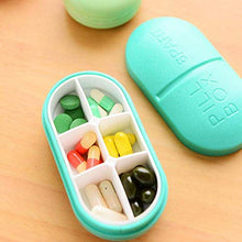 BGSFF Portapillole per Capsule Organizer per farmaci Scatola per Pillole settimanale Carina e Creativa Portapillole per Tablet Portapillole da Viaggio Portatile Rosso