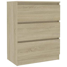 XHCP Credenza, Comodino, Comodino, Divano Letto, Mobile Laterale per Soggiorno Camera da Letto Camera da Letto Sonoma Rovere 60x35x76 cm truciolare