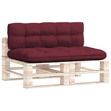 Buyounger Cuscini per Divano su Pallet 2 pz Rosso Vino