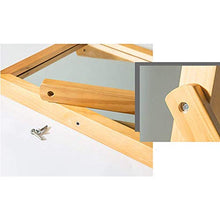 Specchio di vanità del trucco, specchio dello specchio dello specchio dello specchio dello specchio dello specchio di vanità di legno massello semplice dello specchio del desktop del desktop portatile