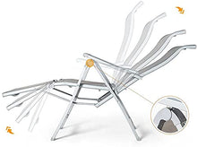 Zero Gravity Reclinabile Sedia Rilasser Esterni Sun Lounger Chair Patio Mobili da Giardino Multifunzionale Sedia da Spiaggia Grigio