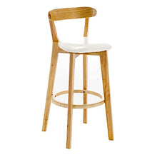 Sgabello da bar in pelle con schienale da 30 cm, sedie in legno (nero/grigio erba/giallo/grigio/grigio/bianco/scuro/marrone) 93 cm, adatto per salotti, bar, caffetterie