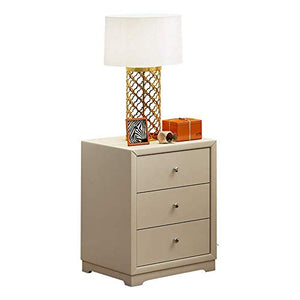 JINKEBIN Tavolo pieghevole Comodino tavoli in legno Tavolino laterale Comodino Armadi Camera da letto In camera da letto e soggiorno moderna cassetto del comodino (Colore: Grigio, Dimensione: 45X42X65