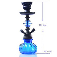 XJJY Doppio Tubo del Tubo Flessibile con Tutto 2 Kit Completo per Tubo Flessibile Shisha Kit Completo, Adatto per Famiglie, Hotel stranieri, Bar, Club, Hotel,Verde